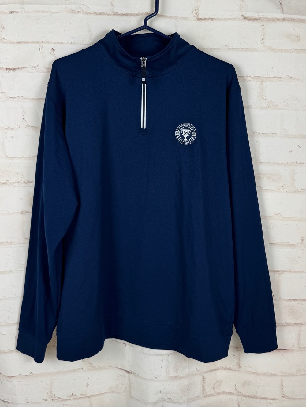 FOOTJOY FJ 1/4 Zip Pullover Size Large Tennessee Golf Association Logo EUC!!!!!